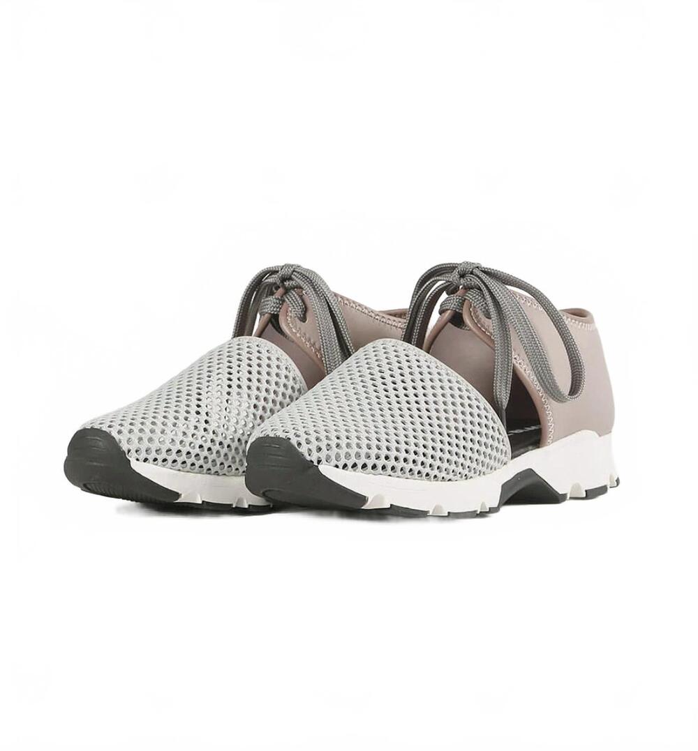 NEW ALL BLACK women's amazing mesh sneakers in grey